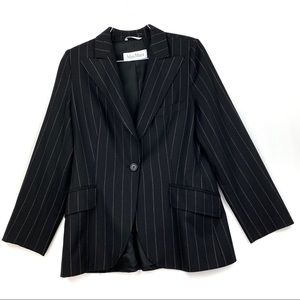 Max Mara Striped Wool Blazer size US8/EU40